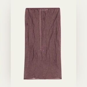 Zankov Rickie Sheer Knit Skirt Size M/L Purple – $895 Retail Needs Repair